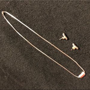 Mignon Faget sterling silver necklace and earrings